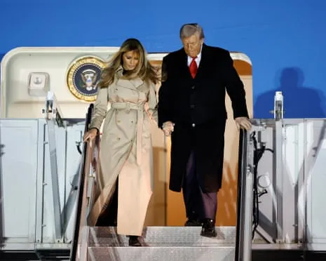 The US President Preparing to Meet Britain's Monarch as Protesters Convene in Windsor and London